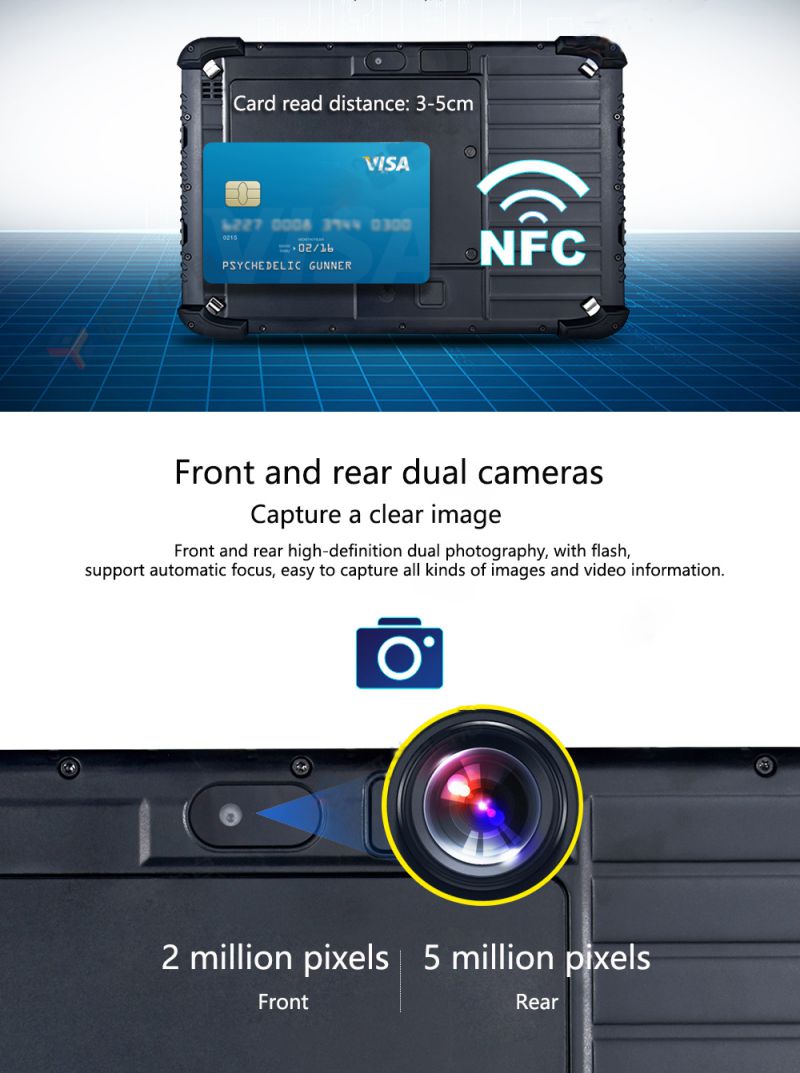 ПК Windows 10 планшета RS232 10000mAh изрезанный, BT4.2 планшет Windows 10,1 дюймов