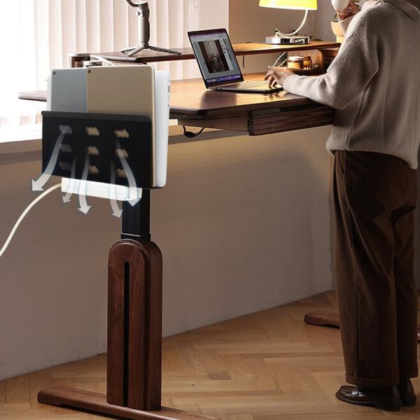 Porta-cabeça de 12 polegadas para gerenciamento de cabos de escritório montado sob porta-cabeça de computador portátil organizador de teclado rack de armazenamento de mesa lateral