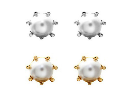 Fashion pearl earrings fashion personality tapered Korean jewelry