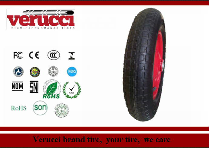 Small Solid Rubber Wheels 410/350-4