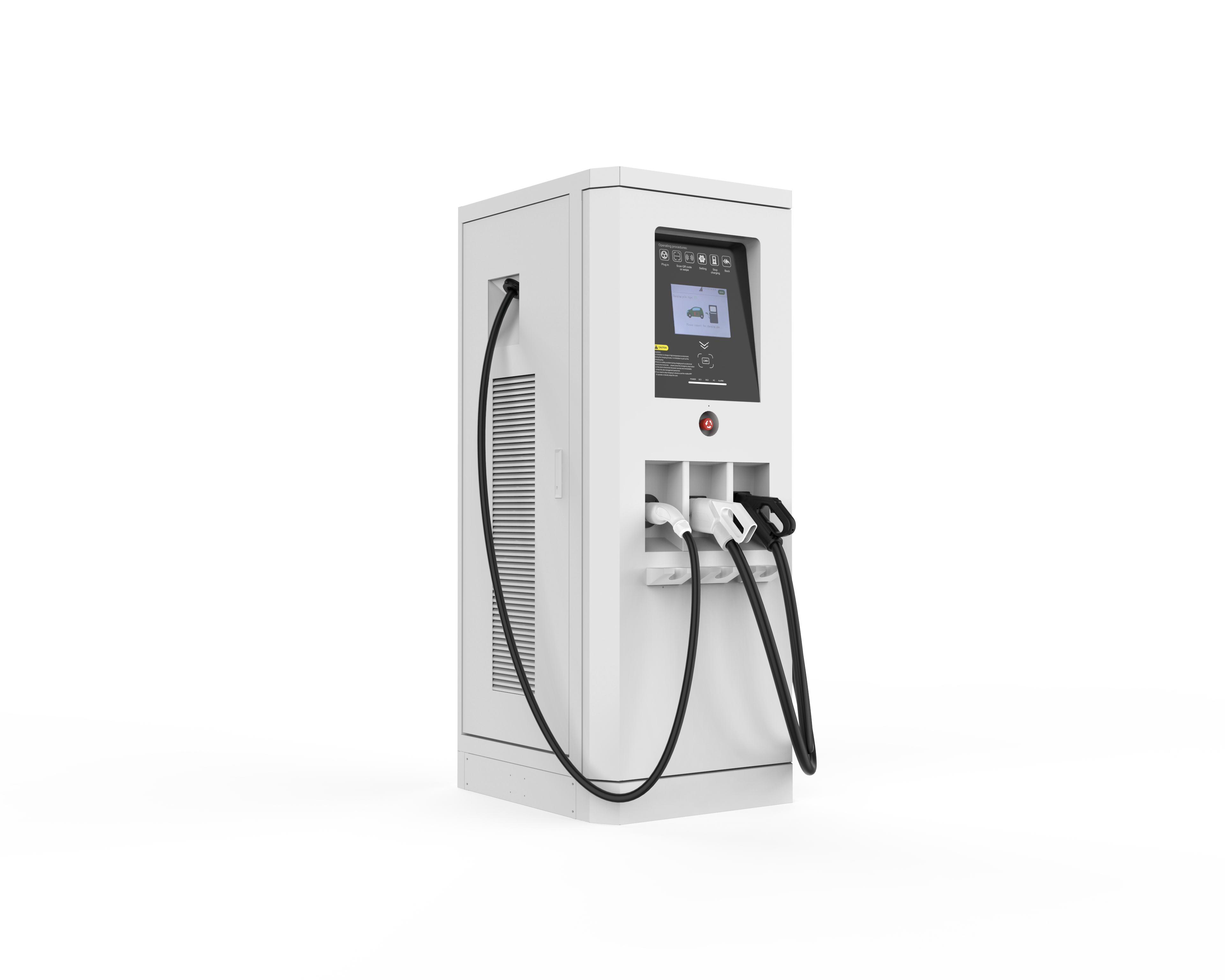 Стойка CHAdeMO CCS пола заряжателя OCPP1.6J DC 82KW/142KW/182KW EV быстрая