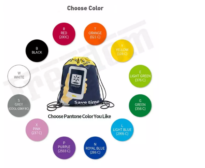 Bolso impermeable de la Tirón-cuerda del bolso de la mochila del bolso de compras del nilón de la cuerda de tirón 0.07m m