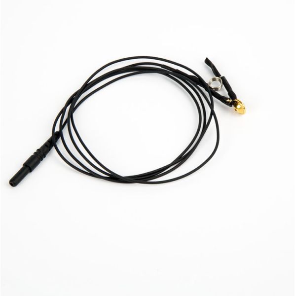 Золото электрода зажима уха EMG покрыло 1500 DIN подводящего провода 1.5mm Mm