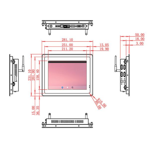 10.4-Inch Android Display for HMI Systems and Industrial Interfaces