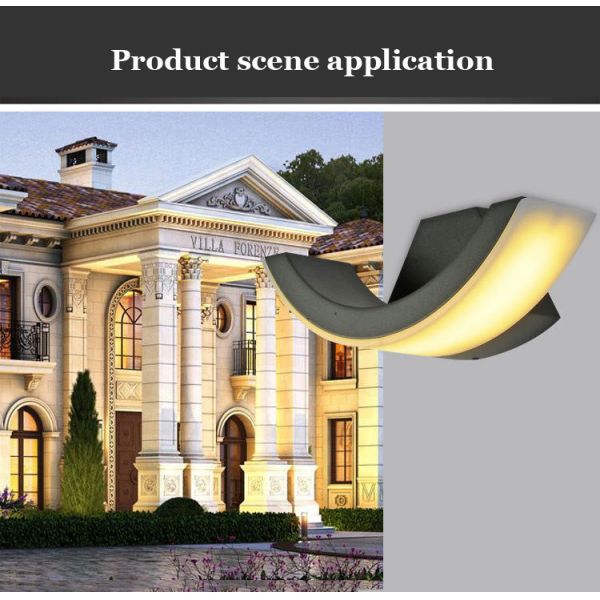Rain-proof outdoor led wall sconce villa backyard residential garden landscape lamp(WH-HR-09)