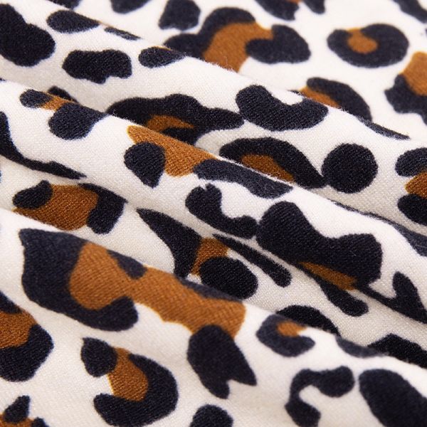 European and American autumn new ins sexy leopard print Turtle Neck long sleeve mini bodycon dresses