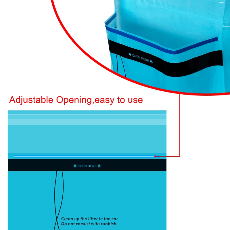 мешок для мусора корабля толщины 0.015mm пластиковый со стикером собственной личности слипчивым