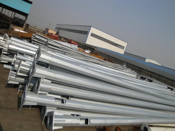 8-10Meter Q235 steel decrotaive factory pole street light with LED light
