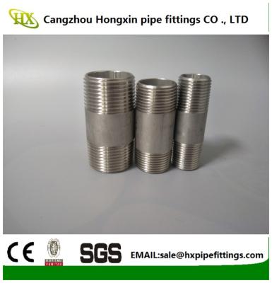 Steel pipe nipple,galvanized pipe nipple ，BSP NPT steel nipple HIGH QUATITY
