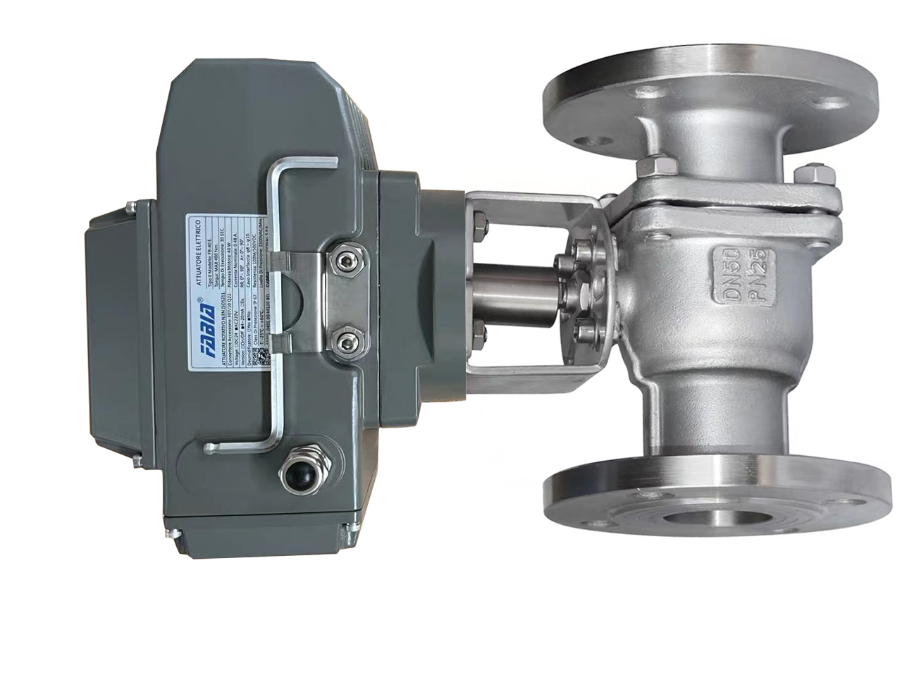 Металлический электрический шаровой клапан высокого давления двусторонний фланцевый шаровый клапан