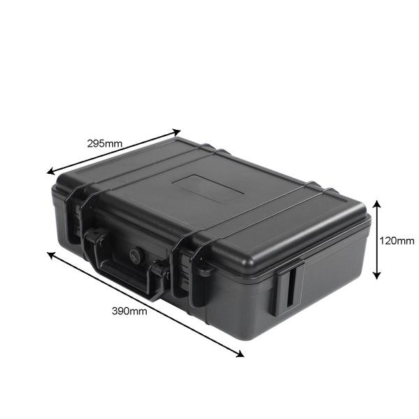 Compact Game Console Carrying Case With Heavy Duty Plastic And Carry Handle