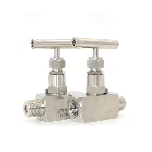 STL 6000 Psi SS Needle Valve 413 Bar Male Thread Chemical Power