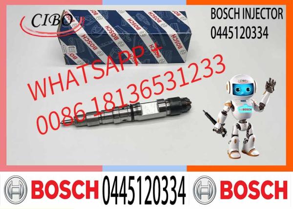 Injetor original 0445120334 Injetor de camiões pesados 0445 120 334 Peças de automóveis Injeção 0 445 120 334 para automóveis a diesel
