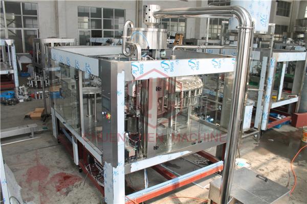 Rotary Type 3 In 1 Combi Automatic Liquid Filling Machine For Plastic Bottle