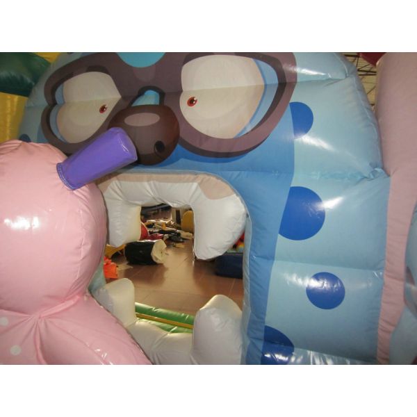 Прыжки извергов дома цифровой картины маленьких извергов раздувные надувные для Хэллоуина