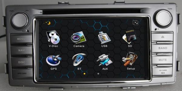 Ouchuangbo one din car auto DVD player for Toyota Hilux 2012 with AUX bluetooth kit USB GPS system OCB-6230
