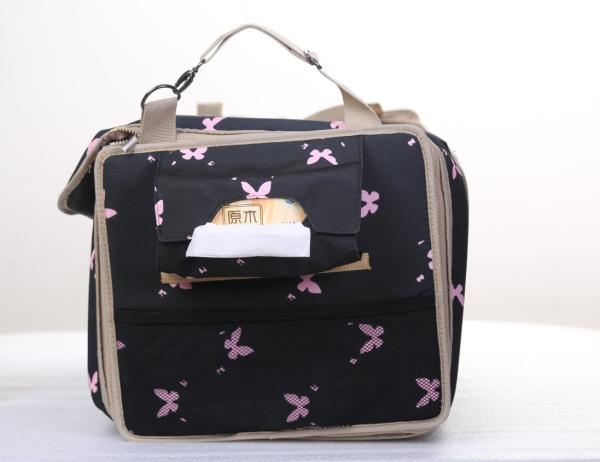 PU Leather Car Seat Travel Mattress , Car Rear Seat Mattress Butterfly Pattern 137 * 148cm
