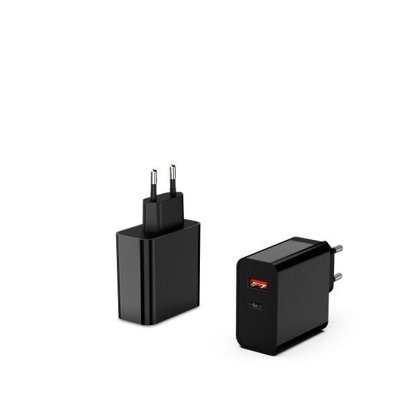 2025 LX-ブランド 45W デュアルポート USBA と USBC OEM 急速充電 パワーブロック 壁充電器 急速型C 壁 EUプラグアダプター