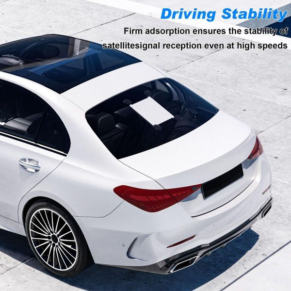 Heavy-Duty Suction Cup Car Mount for Starlink Mini, Secure Vehicle Roof Adapter Kit for Driving