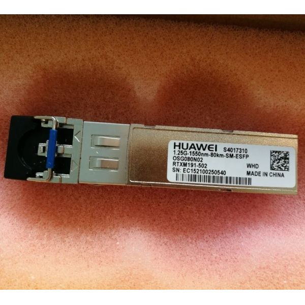 Original SFP Huawei 1.25G-1550nm-80km-SM-ESFP+ OSG080N02 S4017310 fiber Optical Transceiver LTD1519-BC+ 34060360