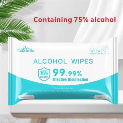Spunlace Non Woven Fabric Baby Antibacterial Wipes Disposable Cleaning 10pcs/bag