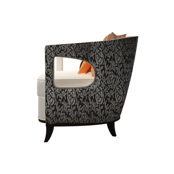 Light luxury Hotel Sofa used Leather upholstered Leisure chairs for Lobby seating furniture