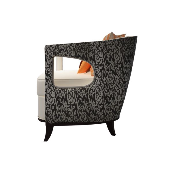 Custom made Hotel Sofa furniture of Light luxury design used Stainless steel frame with White paitning wood