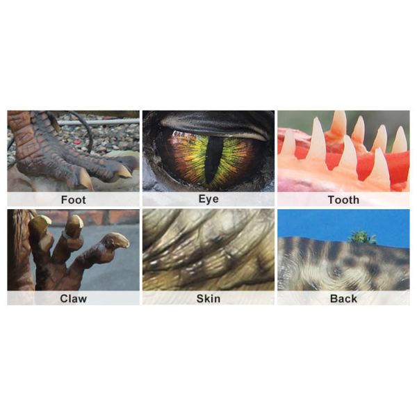 Life Size Realistic Animatronic  Customized Gallimimus Dinosaur Yard Statue