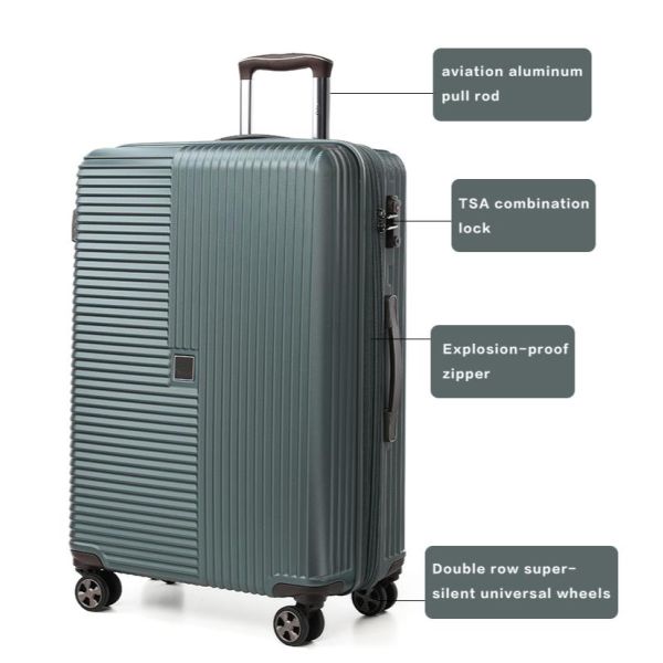 Classical Business Stylish Hardside Spinner Luggage Hard Shell Luggage Sets 20/24/28