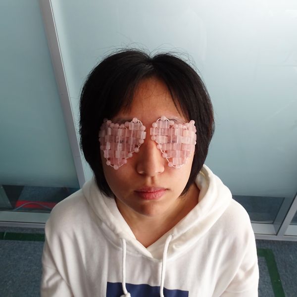 Face Mask 100% Natural Rose Quartz Mini Eye Covers for Facials Puffy Eyes Headaches Migraines Sleeping Eye/Face Mask