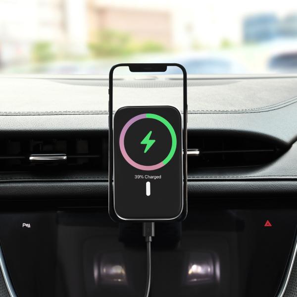 Iphone 13 Wireless Magsafe Charger 15W/10W/7.5W Qi Car Mount Mobile Phone Holder Customized