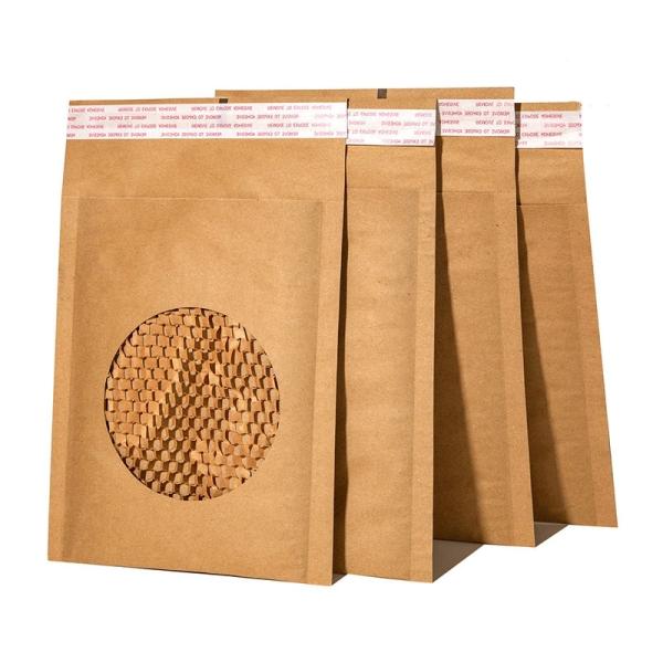Eco Friendly Compostable Padded Mailer Lightweight Honeycomb Mailer Shockproof