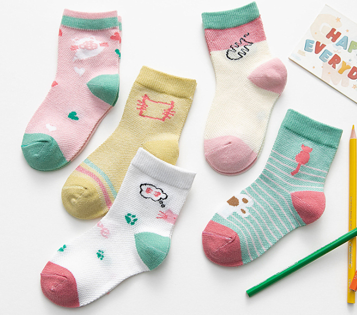 Cotton Newborn Crew Socks