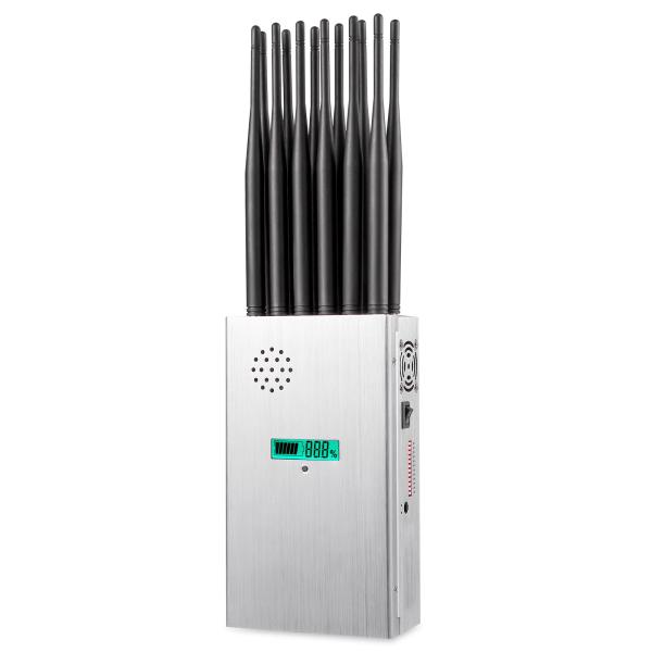 12 Antennas Full Bands Multifunctional Mobile Phone Signal Jammer Blocking  All 2G.3G.4G.5G Cellphone Signals and GPSL1 WIFI Lojack Signals