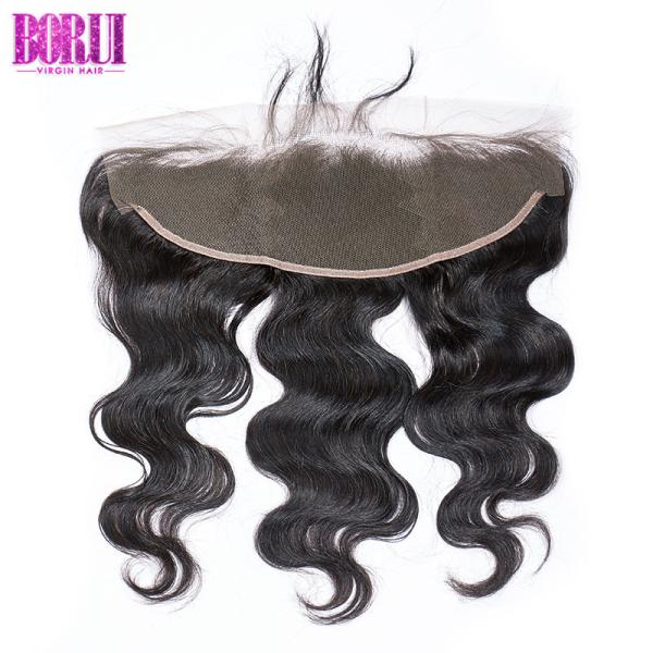 13*6 unprocessed baby hair body wave Lace Frontal With Hair Bundles for black women