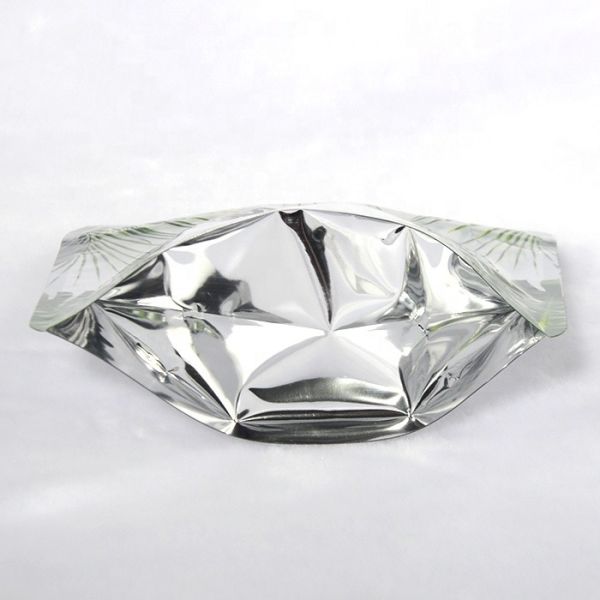 Biodegradable PLA plastic bags 4 oz k stand up pouch metallic foil bag with window doypacks
