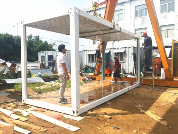 3m X 6m X 2.88m Detachable Container House 1 Bedroom Welding For Office Building