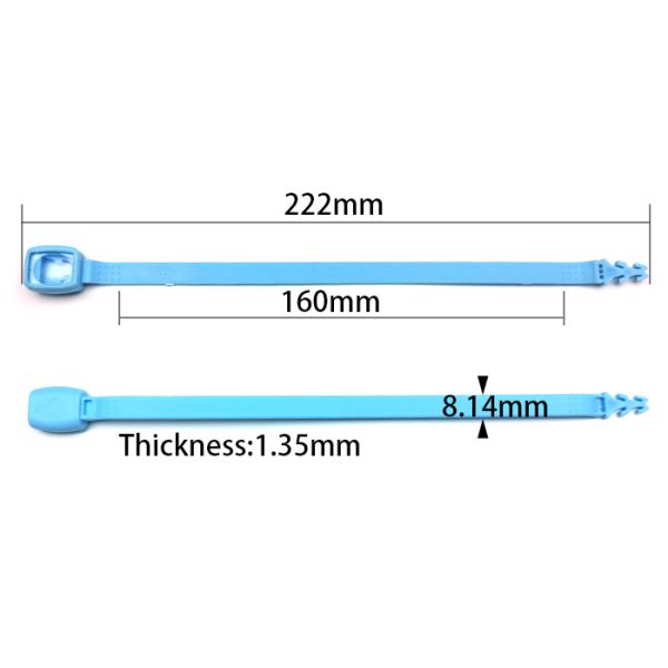 High Strength 194 N Plastic Security Seal with 222 mm Overall Length and PP PC Material for Secure Cargo
