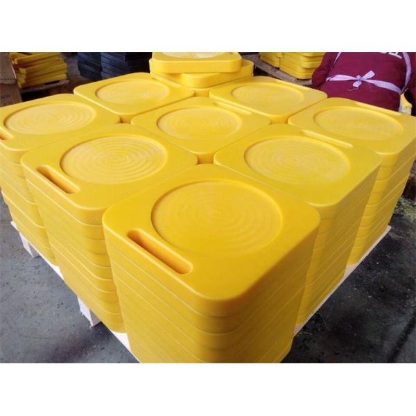Mobile Crane Truck Stabilizer Leg HDPE Outrigger Pads Platform With Handle