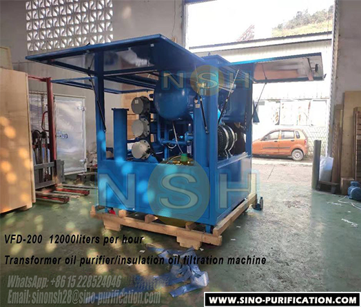 1 мкм тонкости Вакуумный трансформатор Очиститель масла 12000 LPH Удаление воды