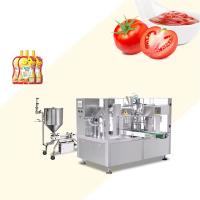 Máquina de embalagem automática de ketchup com certificação CE Molho líquido mel, chili, ketchup, selando, máquina de enchimento de papel alimentar