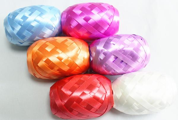 Plastic Ribbon Confetti Star Bow Satin Curling Ribbon Egg For Decoration