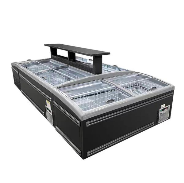 Universal Wheel And LED Interior Light Integrated Brushed Silver Fridge Freezer