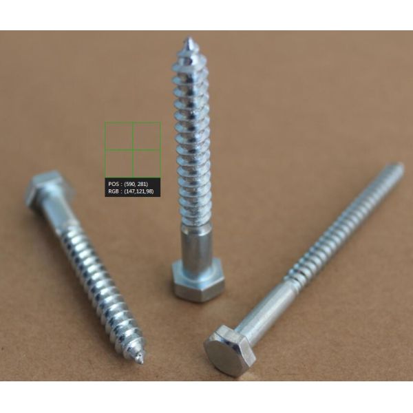 Деревянным винт главного тренера DIN571 наговора нержавеющей стали винта запаздывания винта покрытый цинком