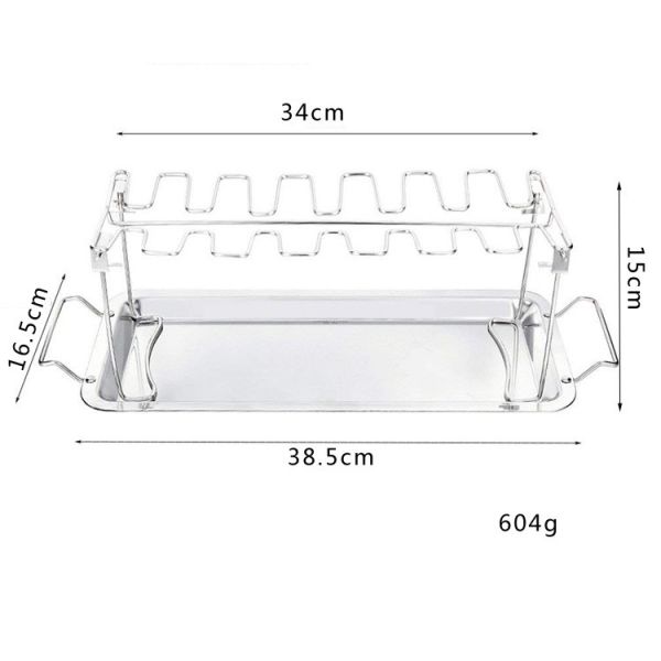 Гриль БАРБЕКЮ LFGB поставляет шкаф крыла куриной ножки 14 слотов для курильщика