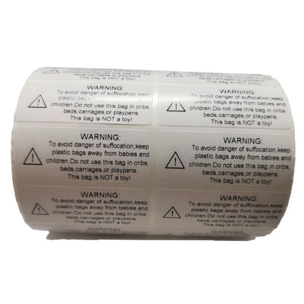 Warning Attention PVC Label Sticker For Shipping Transportation
