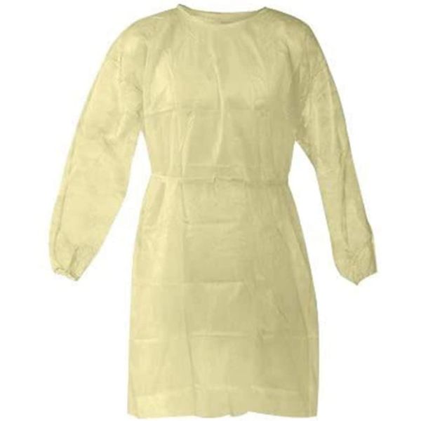 S&J PP Non-woven Disposable 15g Lightweight Visitor Gown CE Far Infrared Disposable Medical Isolation Gown