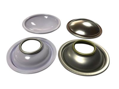 Aerosol Can Cone Tinplate Can Lids Clear And Gold Color 211# 65mm Diameter