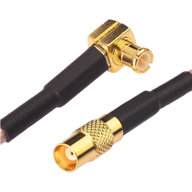 Right Angle Elbow RG316 RF Connection Cable Brass Gold Plating