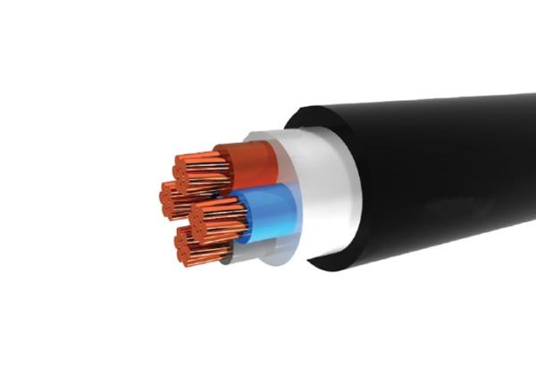 300 / 500V 70˚C 4 / 5 Core Armoured Cable , Light Polyvinyl Chloride Sheathed Cable